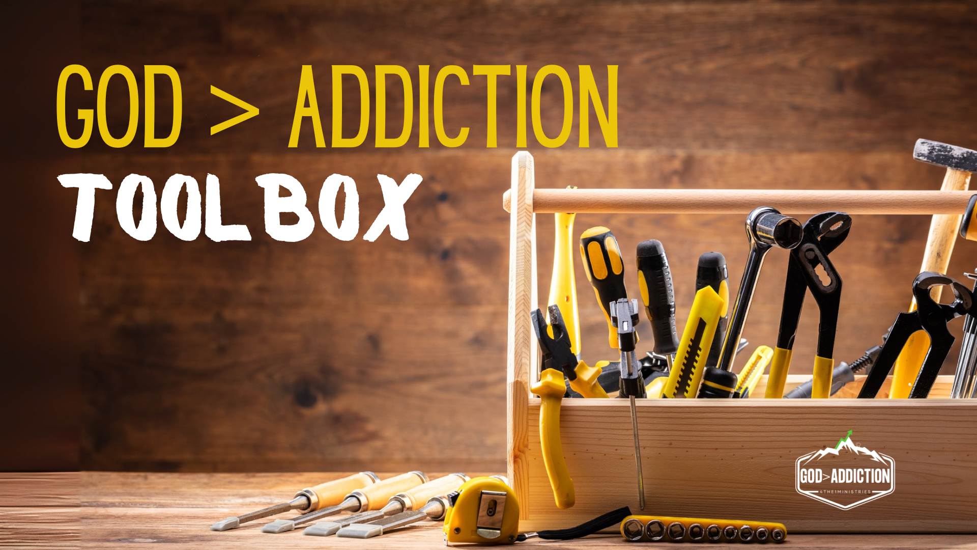 TOOL BOX Tools to help you break the chains of addiction and build faith.